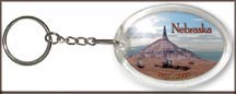 Nebraska State Quarter Keychain