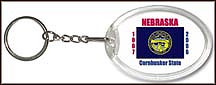 Nebraska State Quarter Keychain