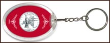 New York State Quarter Keychain