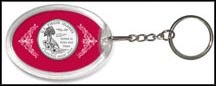 U. S. Virgin Islands State Quarter Keychain