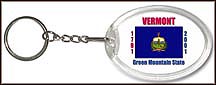 Vermont State Quarter Keychain