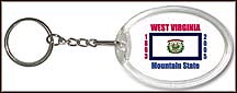 West Virginia State Quarter Keychain