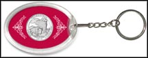 Yellowstone National Park Quarter Keychain