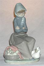 Lladro Figurine - Girl With Ducks
