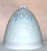 Lladro Christmas Bell - 2001 Christmas Bell