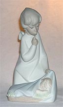 Lladro Figurine - Angel with Child - matte