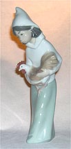 Lladro Figurine - Girl With Rooster