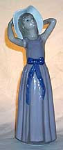 Lladro Figurine - Girl Trying On Straw Hat