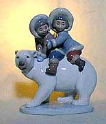 Lladro Figurine - Eskimo Riders