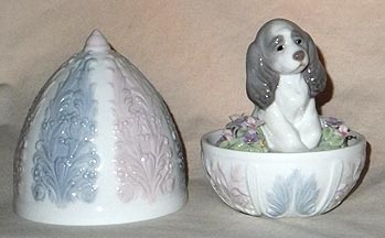 Lladro Figurine - Puppy Surprise