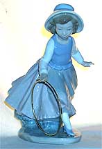 Nao Figurine - Girl With Hoop