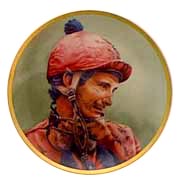 The Shoe - 8000 Wins collector plate by Fred Stone