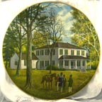 Liberty Hall, Crawfordsville, Georgia collector plate by John Alan Maxwell