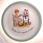 Friends Need No Special Invitation collector plate by Holly Hobbie