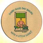 Every Good Day Begins With A Little Love collector plate by Tom Wilson