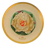 French Lace Rose collector plate by Luther Bookout