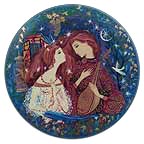 Romeo And Juliet collector plate by Frank Russell and Gertrude Barrer