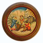 Moss Gatherers collector plate by Josef Malfertheiner