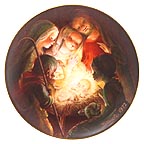 Christ In The Manger collector plate by Juan Ferrandiz Castells