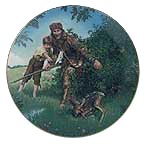 Davy Crockett collector plate by Gene Boyer