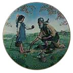 Johnny Appleseed collector plate by Gene Boyer