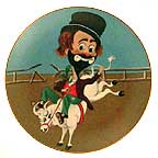 Bronco Freddie collector plate by Red Skelton