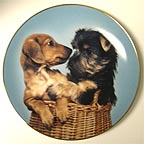 Puppy Pals collector plate by Robert Pearcy