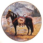 Proud Companion - Blackfoot War Pony collector plate by Gregory Perillo
