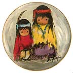 Wondering collector plate by Ted DeGrazia