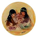 Spring Blossoms collector plate by Ted DeGrazia