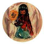 Sunflower Maiden collector plate by Ted DeGrazia