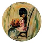 Fiesta Flowers collector plate by Ted DeGrazia