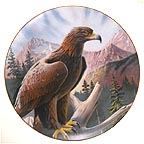 Freedom's Companion - Golden Eagle collector plate by Larry Toschik