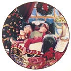 Christmas Dreams collector plate by Mike Wimmer