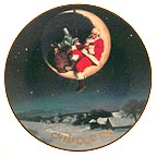 Greetings From Santa collector plate by Ernie Norcia