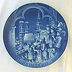 Christmas In Munich collector plate by Hans Mueller