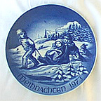 Christmas Sleigh Ride collector plate by Hans Mueller