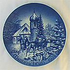 Church In Black Forest collector plate by Hans Mueller