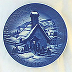 Chapel In The Hills collector plate by Hans Mueller