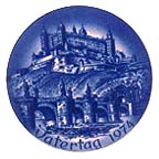 Wurzburg Castle collector plate by Hans Mueller