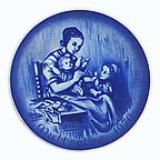 Mother And Children collector plate by Ludwig Ricter