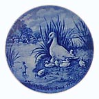 Duck Family collector plate