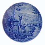 Doe And Her Fawn collector plate