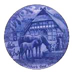 Mare With Foal collector plate