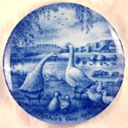 Goose Family collector plate