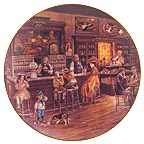 Soda Fountain collector plate by Lee Dubin