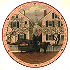 A Farewell Kiss For Mrs. Jacob Amherst Dove collector plate by Charles Wysocki