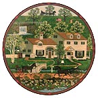 Gingernut Valley Inn collector plate by Charles Wysocki