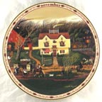 November - Fireside Companions collector plate by Charles Wysocki
