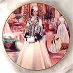 The Black And White Bengaline Dress collector plate by Douglas C. Klauba